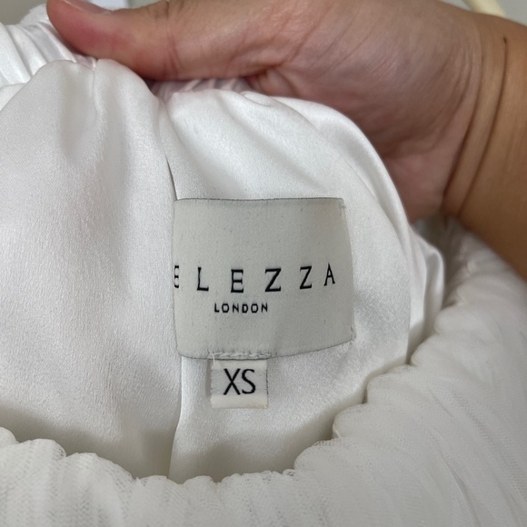 SELEZZA Ivy Tulle Mini Dress With Pleated Flounces - Picture 4 of 7